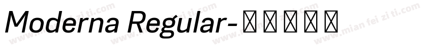 Moderna Regular字体转换